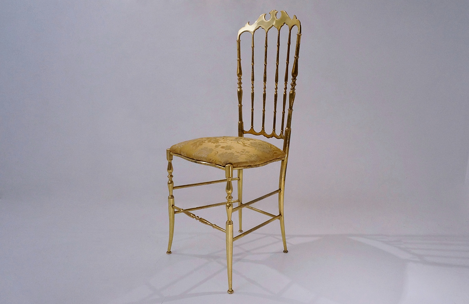 Vintage brass on sale chair
